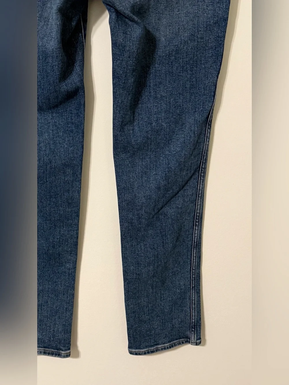 Madewell Mid Rise Stovepipe Jeans Womens 25P Petite Blue Straight Denim
